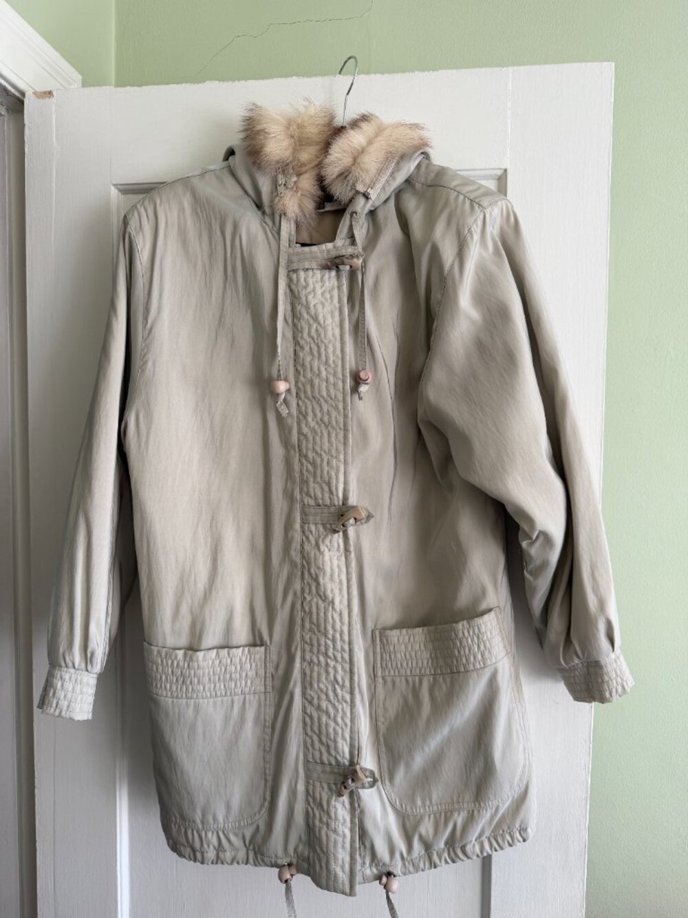 Vintage Forecaster of Boston Jacket Women XS Brown Long Parka Coat Full Zip